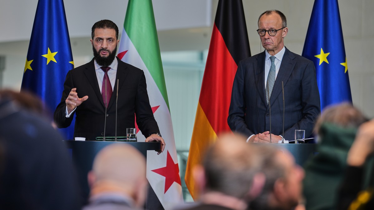 Nemački kancelar Fridrih Merc i predsednik Sirije Ahmad al Šara