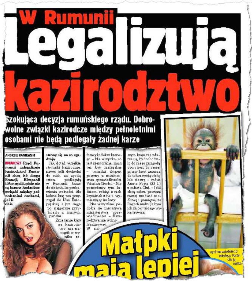 Zalegalizują kazirodztwo!