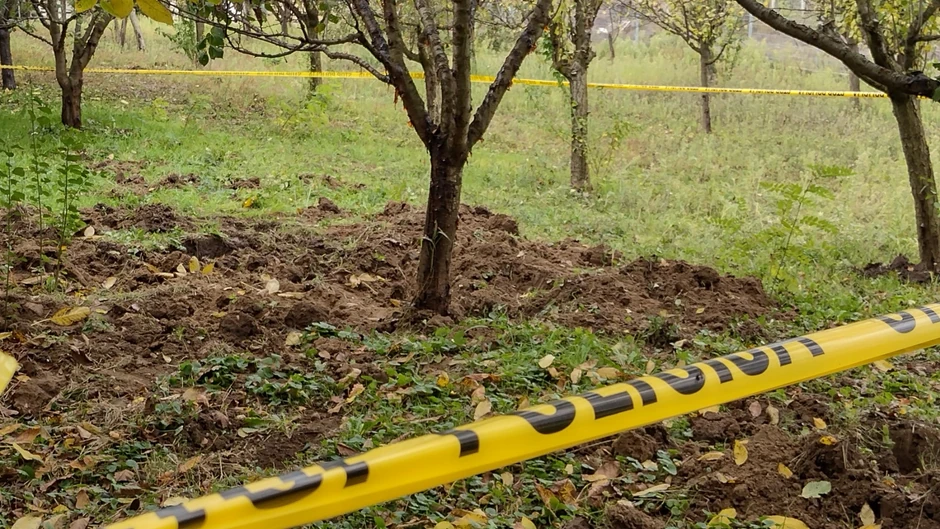 Mesto u dvorištu Stefanove kuće gde bile zakopane pare