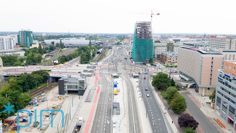 
Rondo Kaponiera prawie gotowe. Najnowsze zdjęcia z lotu ptaka