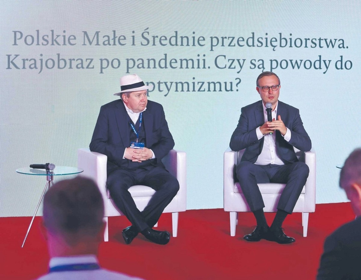 Cezary Kaźmierczak, prezes Związku Przedsiębiorców i Pracodawców i Paweł Borys, prezes Polskiego Funduszu Rozwoju