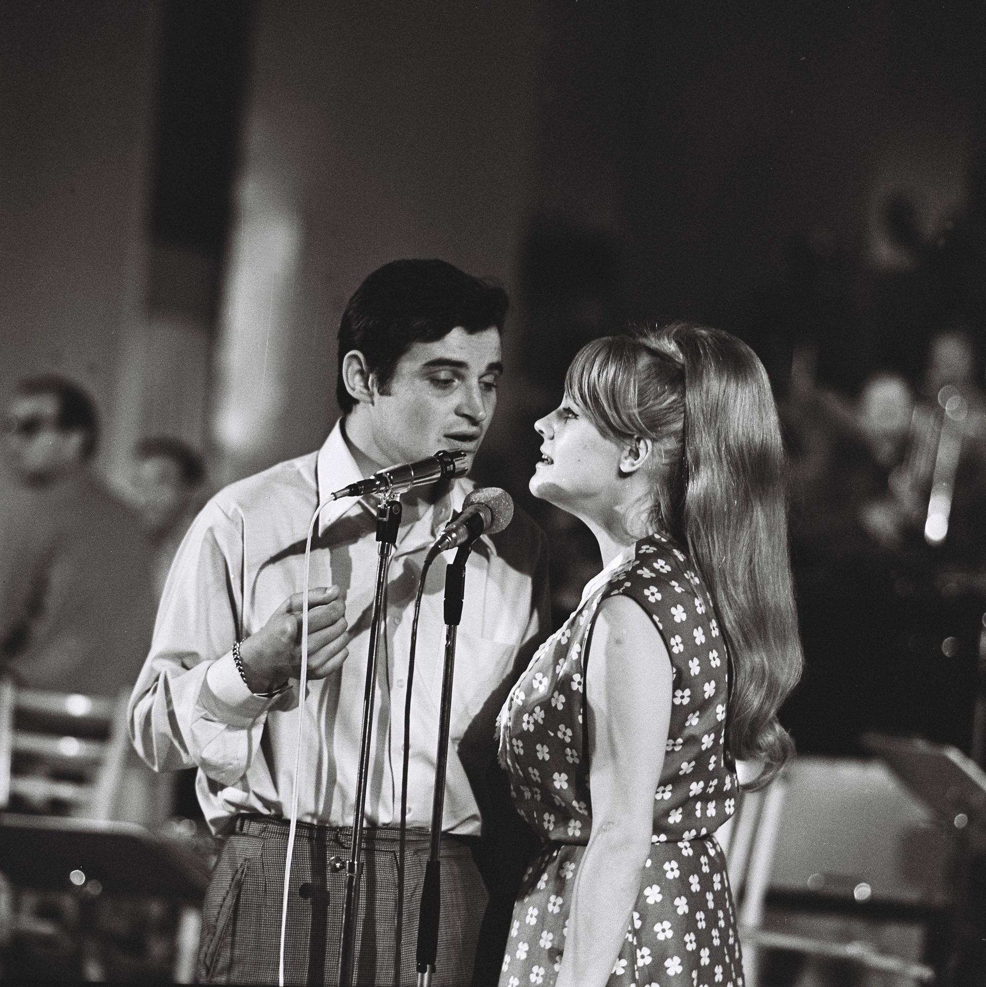 Eva Pilarová a Jaromír Mayer na III. medzinárodnom festivale populárnych piesní Bratislavská lýra 1968.