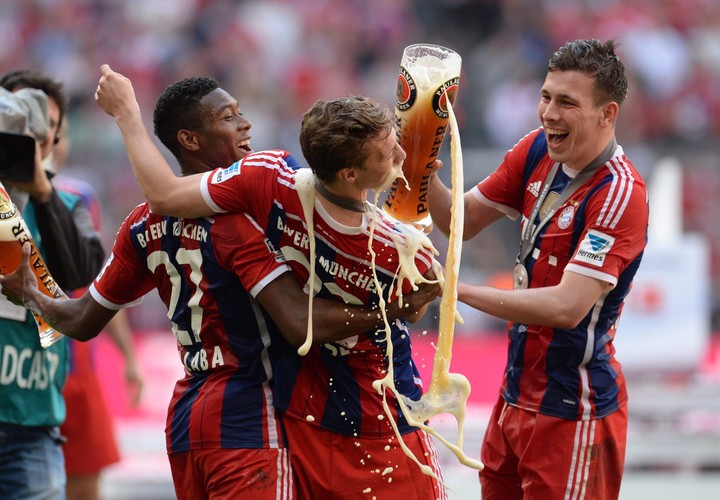 Tak piłkarze Bayernu Monachium fetowali zdobycie mistrzostwa Niemiec