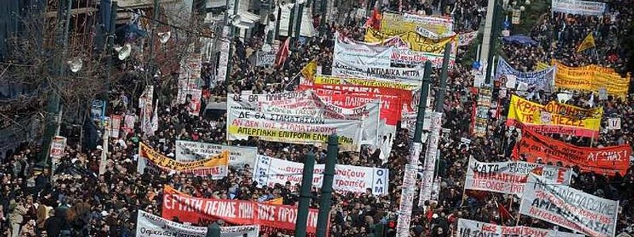 Demonstracja przeciw cięciom budżetowym