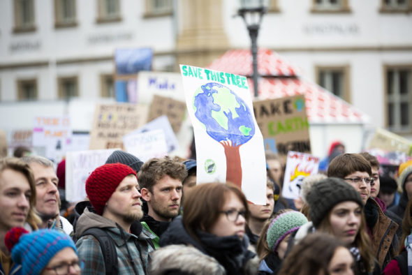 Strajk Fridays For Future w Erlangen w Niemczech. Fot. Flickr