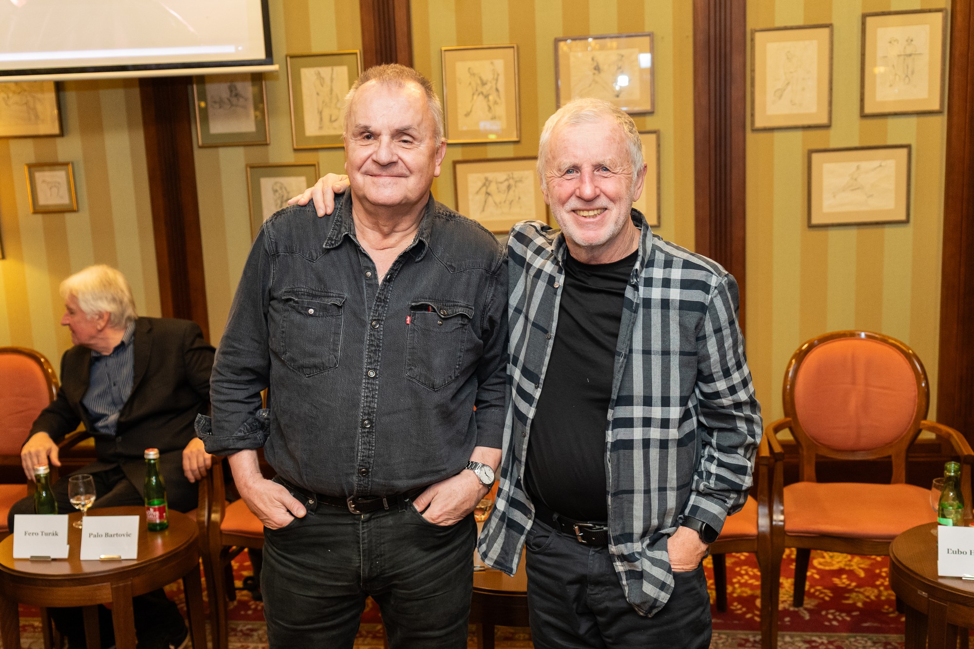 Jožo Ráž a Ján Baláž z Elánu.