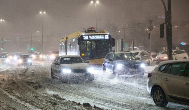 Sneg u Poljskoj - Varšava 30. decembra