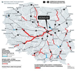 CPK rezygnuje z koncepcji kolejowych szprych [MAPA]