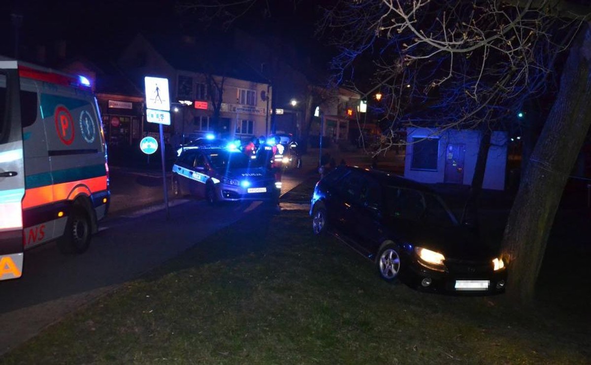 Pijany wjechał w radiowóz