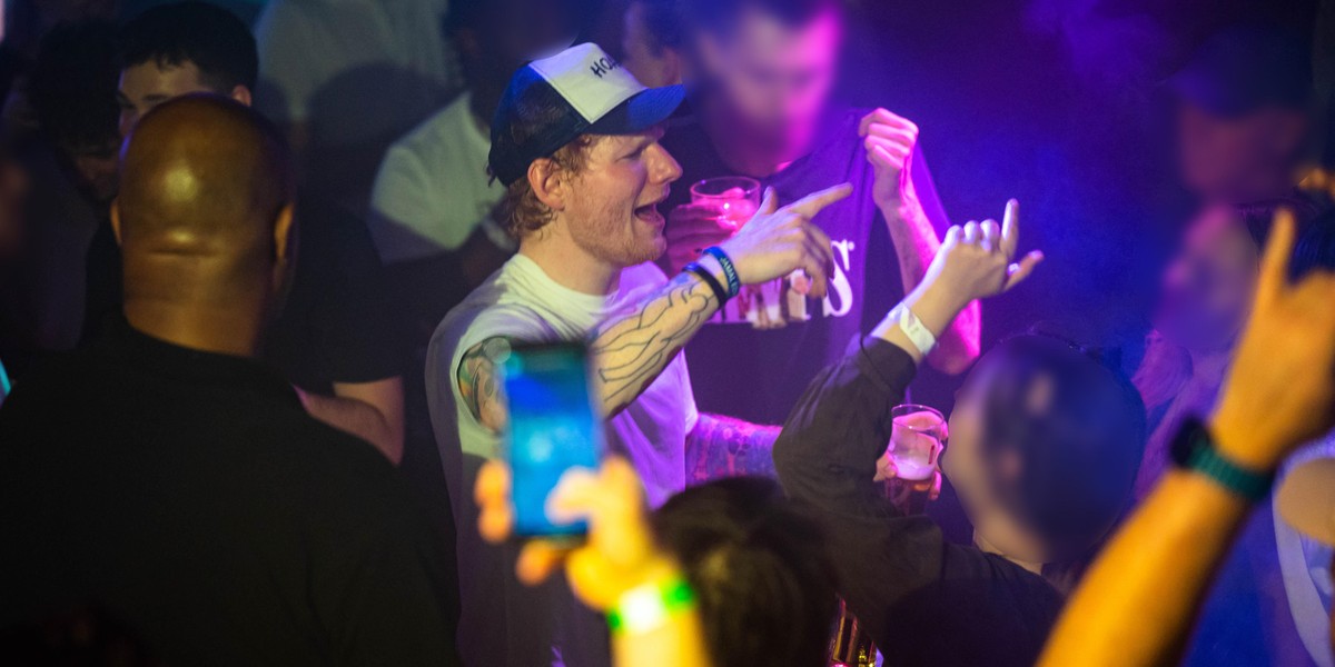 Ed Sheeran w warszawskim klubie