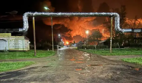 Płonie skład ropy pod Smoleńskiem. Efekt ukraińskiego ataku