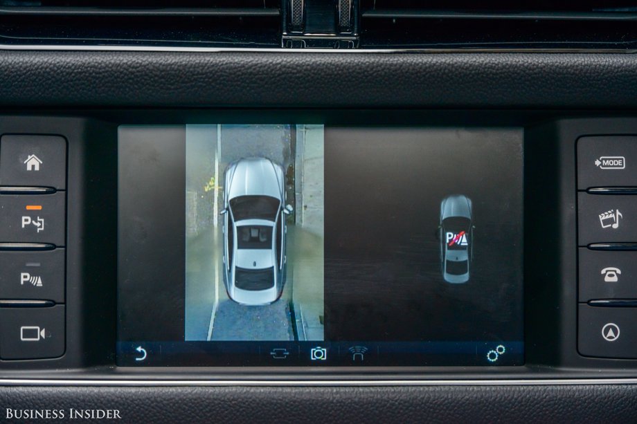 They all team up to give the driver a birds-eye view of the car and its surroundings. This proved to be invaluable when it came time to squeeze into a tight parking spot.