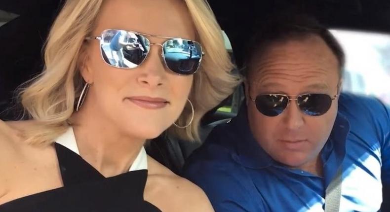 Megyn Kelly with Alex Jones.