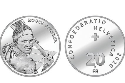 Roger Federer trafi na 20 franków szwajcarskich