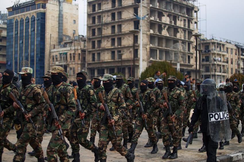 Nova sirijska vojska na ceremoniji u Alepu 12. februara