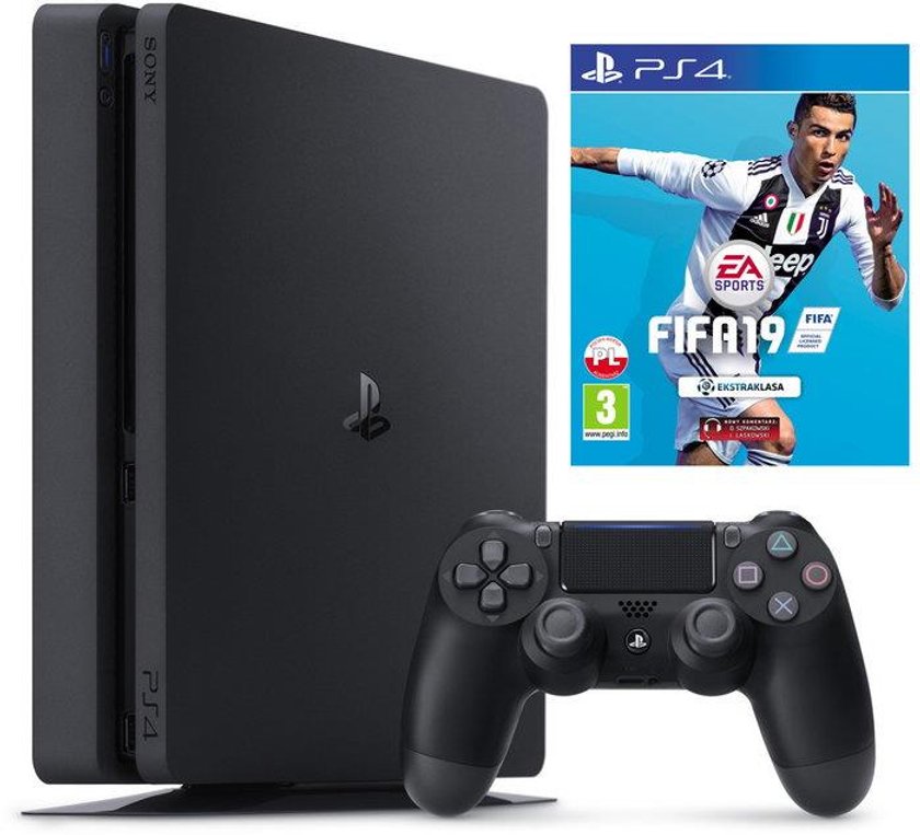 Konsola SONY PlayStation 4 Slim 500GB F Chassis + FIFA 19 + PlayStation Plus 14 dni