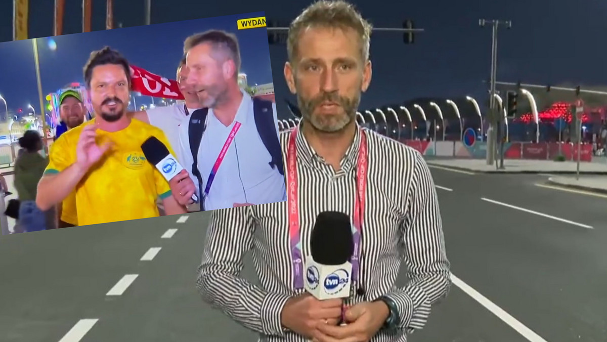 Katar 2022. Kibic wkręcił reportera TVN24? Ich rozmowa jest hitem