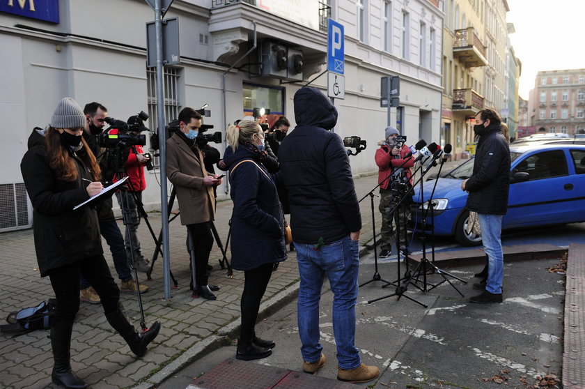 Konferencja pod Prokuraturą Rejonową w Świdnicy