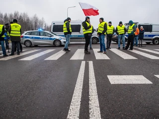 Blokada przejścia granicznego w Dorohusku