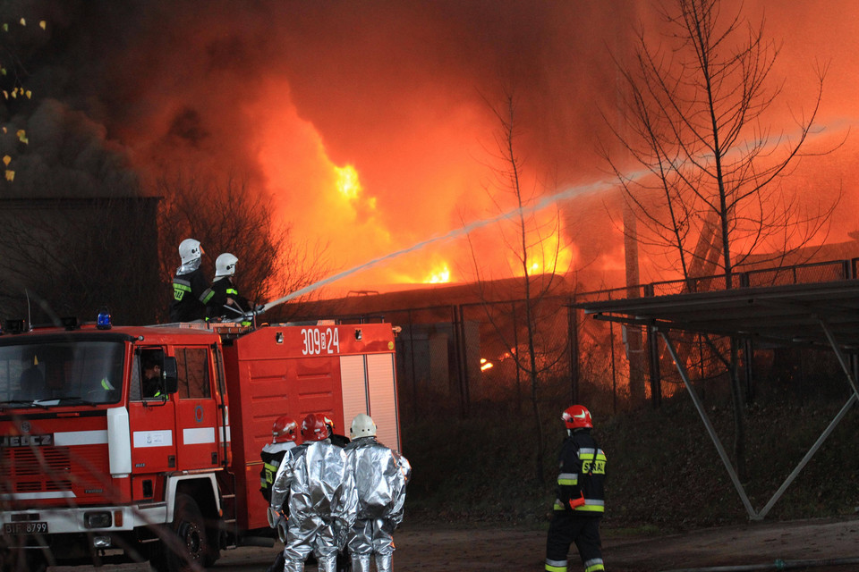 Pożar cystern w Białymstoku, fot. Agencja Glinka