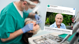 Pierwszy raz poszedł do dentysty, mając 62 lata. Miał super zdrowe zęby - tak o nie dbał