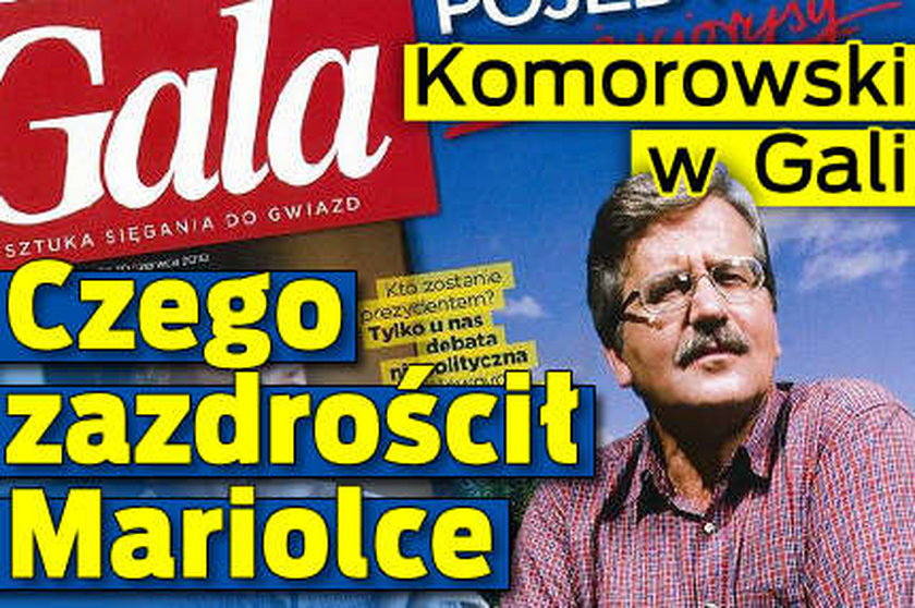 Komorowski zazdrościł Mariolce! Czego?