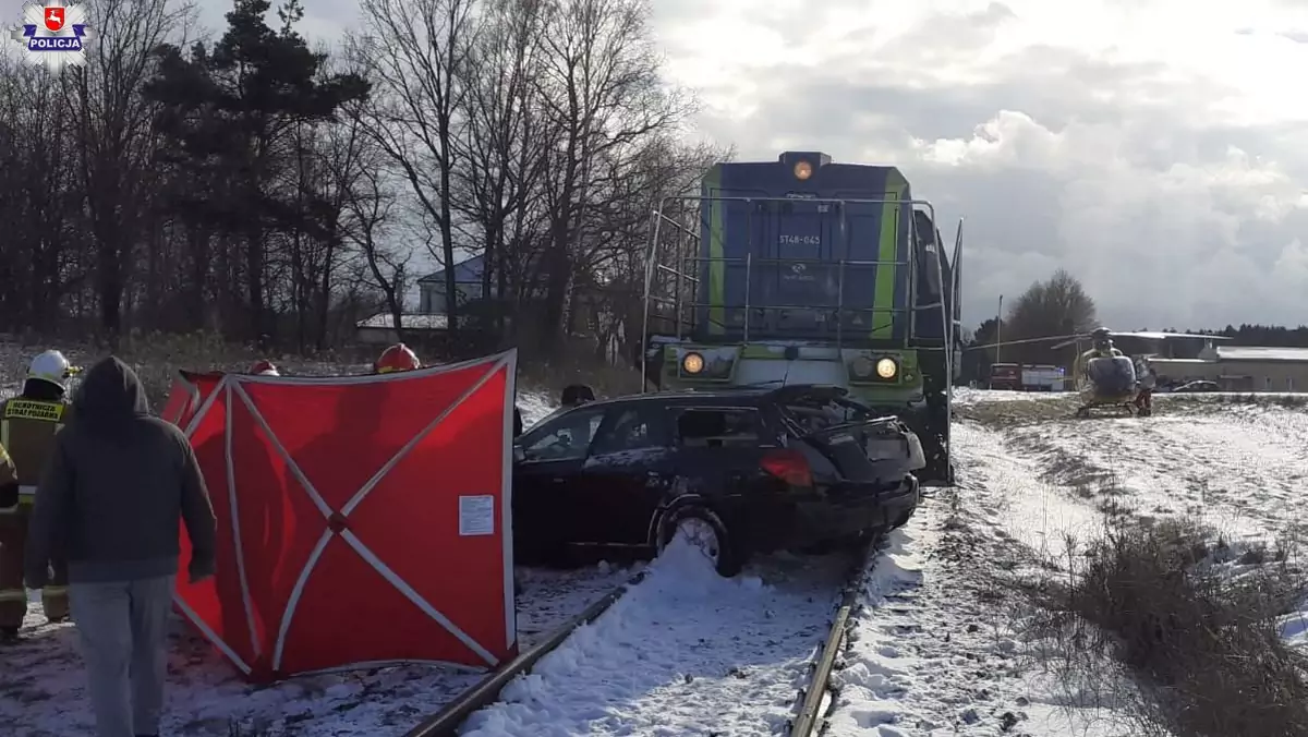 Wypadek na przejeździe kolejowym, Wincentów (powiat krasnostawski), 4 lutego 2023 r.