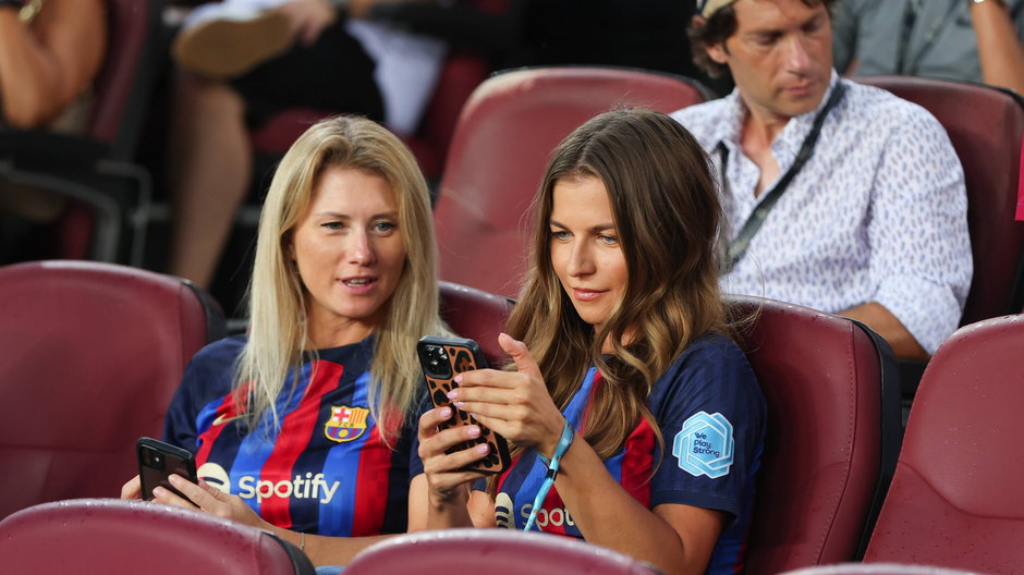 Anna Lewandowska na Camp Nou w Barcelonie