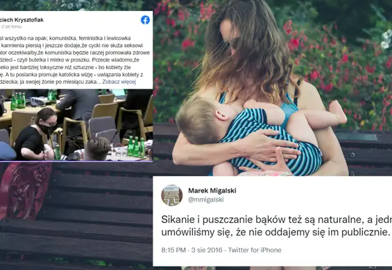 Kobiety słyszą, że publiczne karmienie piersią jest jak "sikanie i puszczanie bąków"