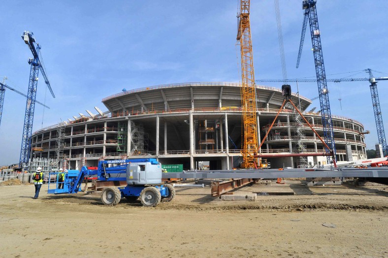 Budowa stadionu we Wrocławiu