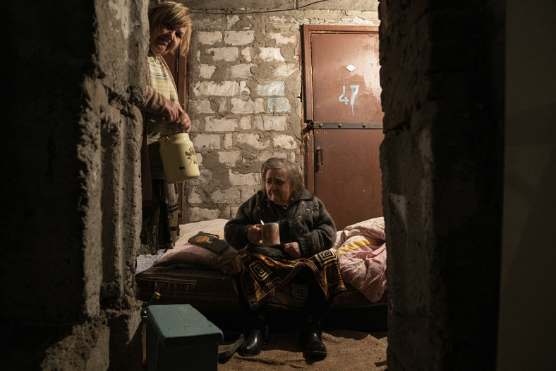 Starsza kobieta ukrywająca się w Łymaniu, 30.04.2022
