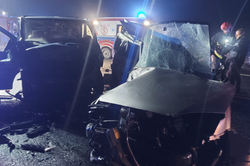 Śmiertelny wypadek na DK 10 koło Sierpca. Jedna osoba nie żyje, dzieci w szpitalu