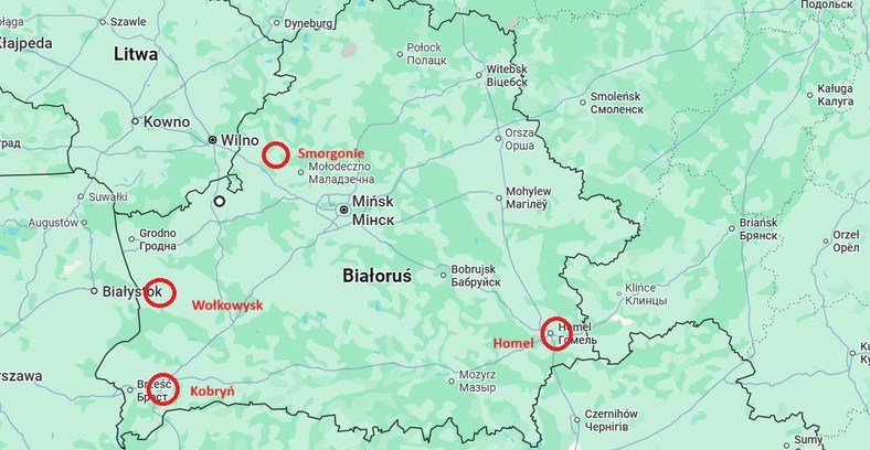 Rejony umocnione na Białorusi