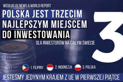 KPRM: Polska jest trzecim najlepszym krajem do inwestowania na świecie