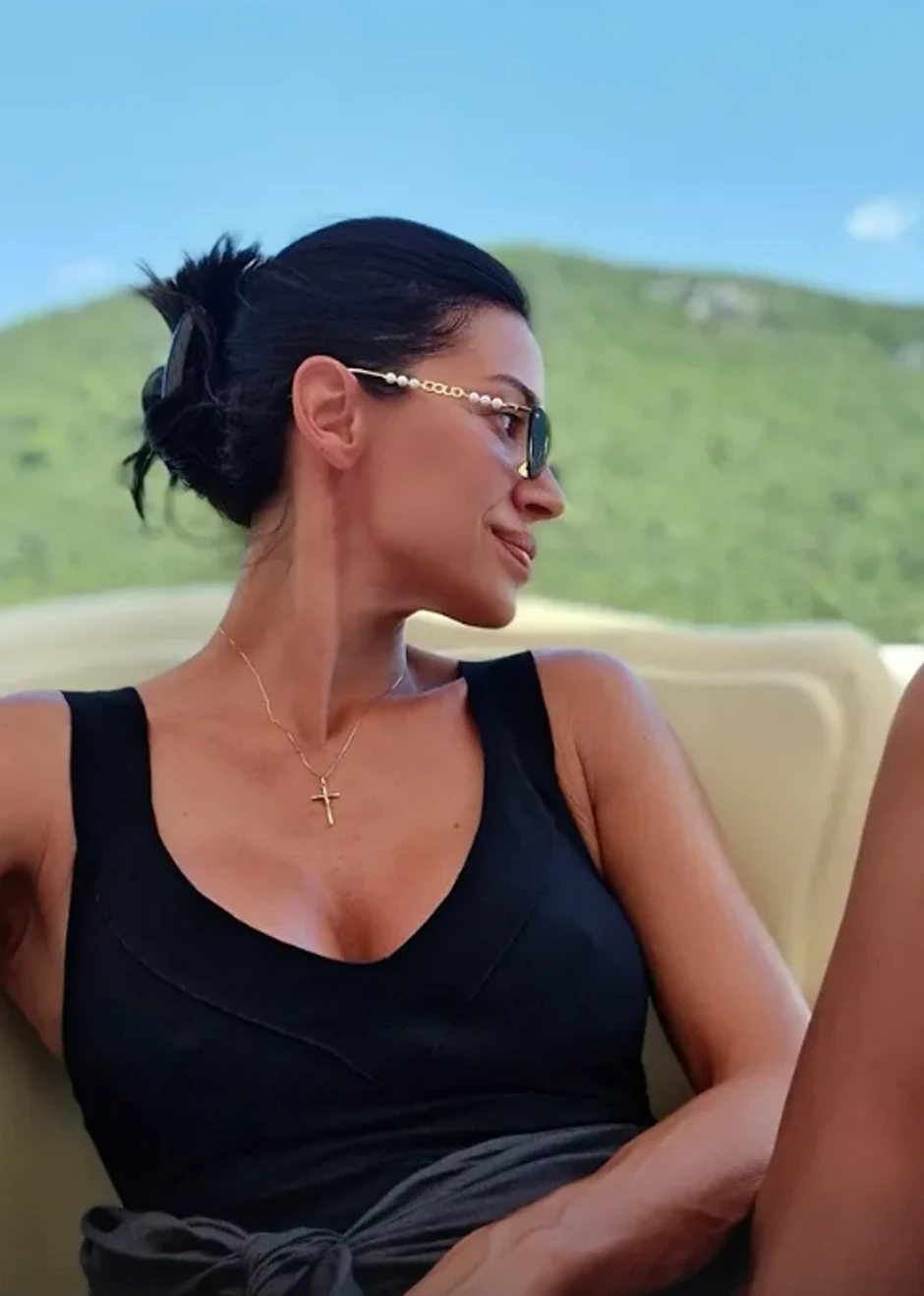 Bojana Rajić sa mužem na jahti