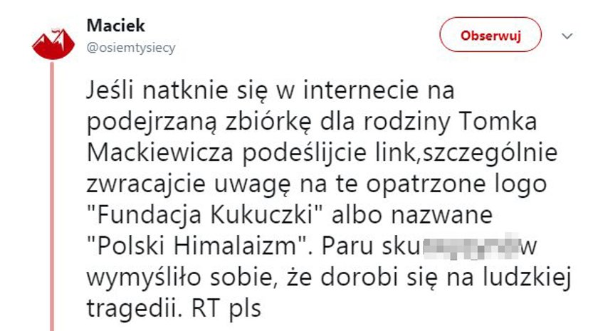 Oszustwo może polegać również - jak w tym przypadku - na fałszywej zbiórce pieniędzy. Nie wpłacaj, dopóki nie sprawdzisz