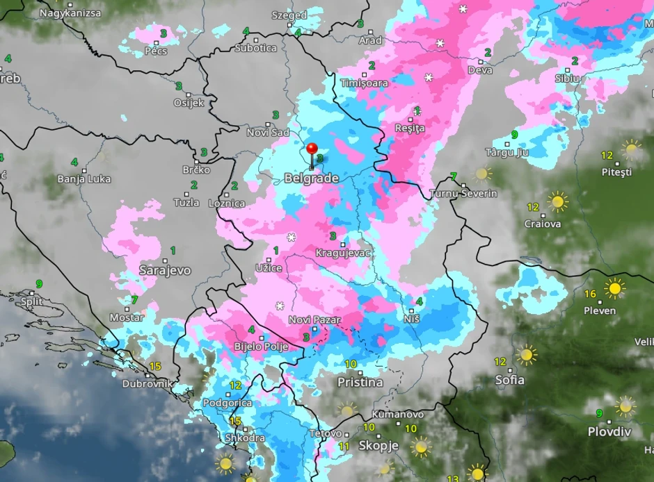 vreme u Srbiji u 15 sati