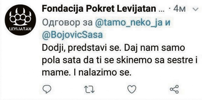 Pretnje na društvenim mrežama