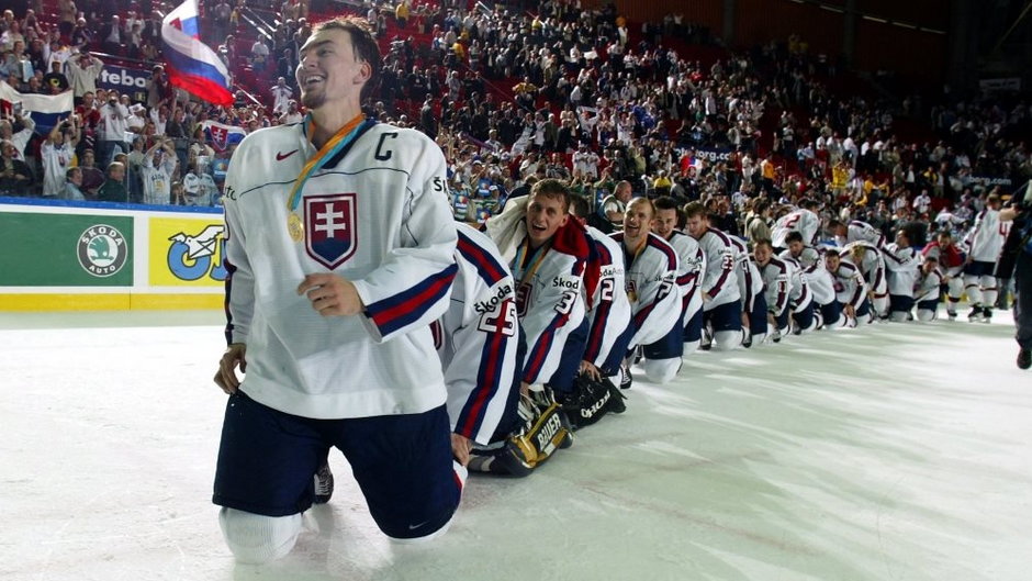W 2002 r. Słowacy jedyny raz w historii zdobyli tytuł mistrzów świata w hokeju na lodzie