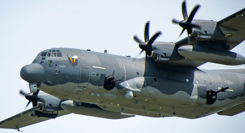 An AC-130J Ghostrider gunship over in Wisconsin in July 2021.US Air Force/Senior Airman Miranda Mahoney