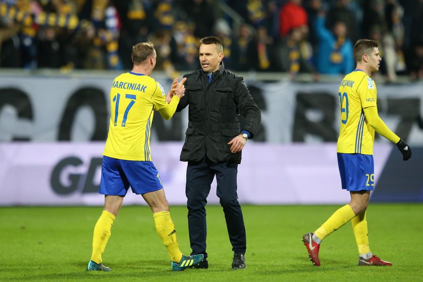 17.04.2018 ARKA GDYNIA - KORONA KIELCE 1/2 FINALU PUCHAR POLSKI REWANZ PILKA NOZNA