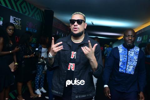 South African rapper, AKA, at the SMVA 2019 [Pulse]