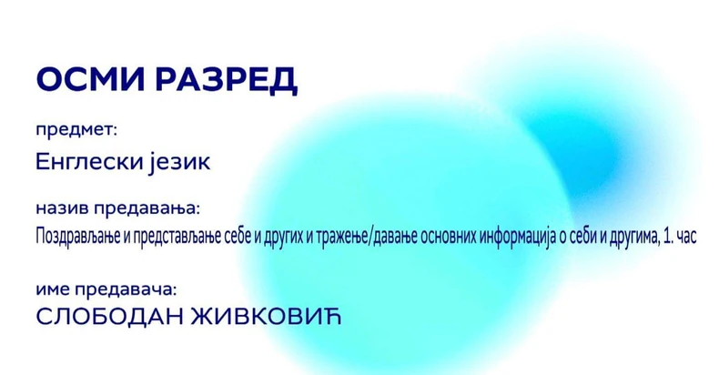 Da li je primer nastanika Živkovića bio priemren za decu u osnovnoj školi?
