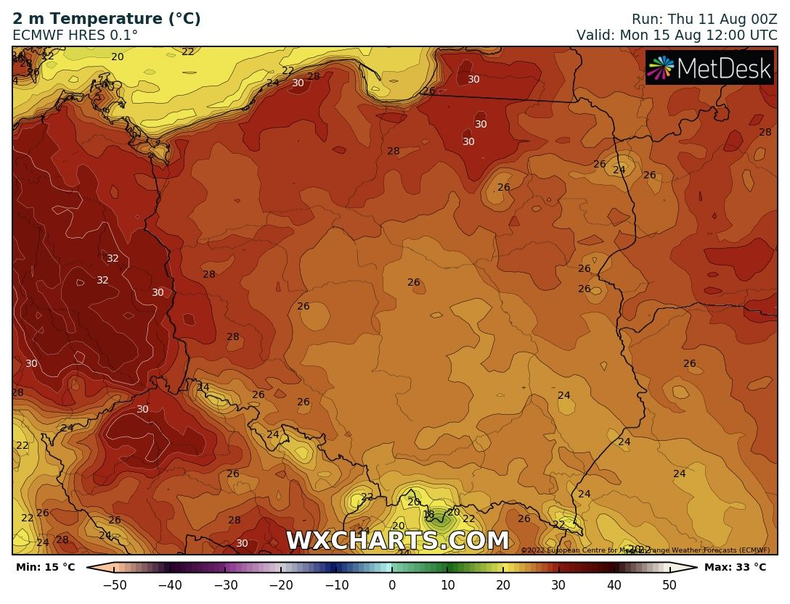 Temperatura nie ulegnie większym zmianom