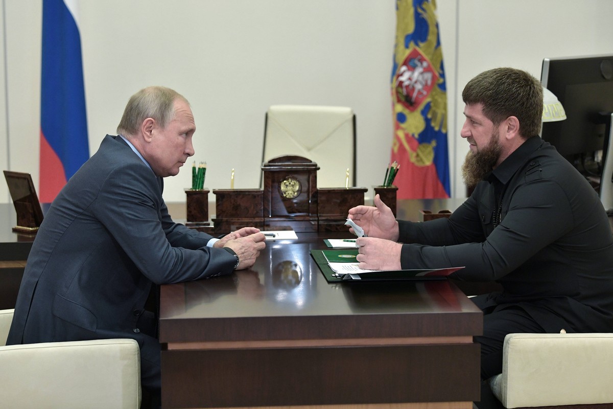Władimir Putin i Ramzan Kadyrow