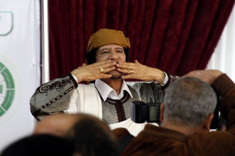 Muammar Kadafi, 2011 r.
