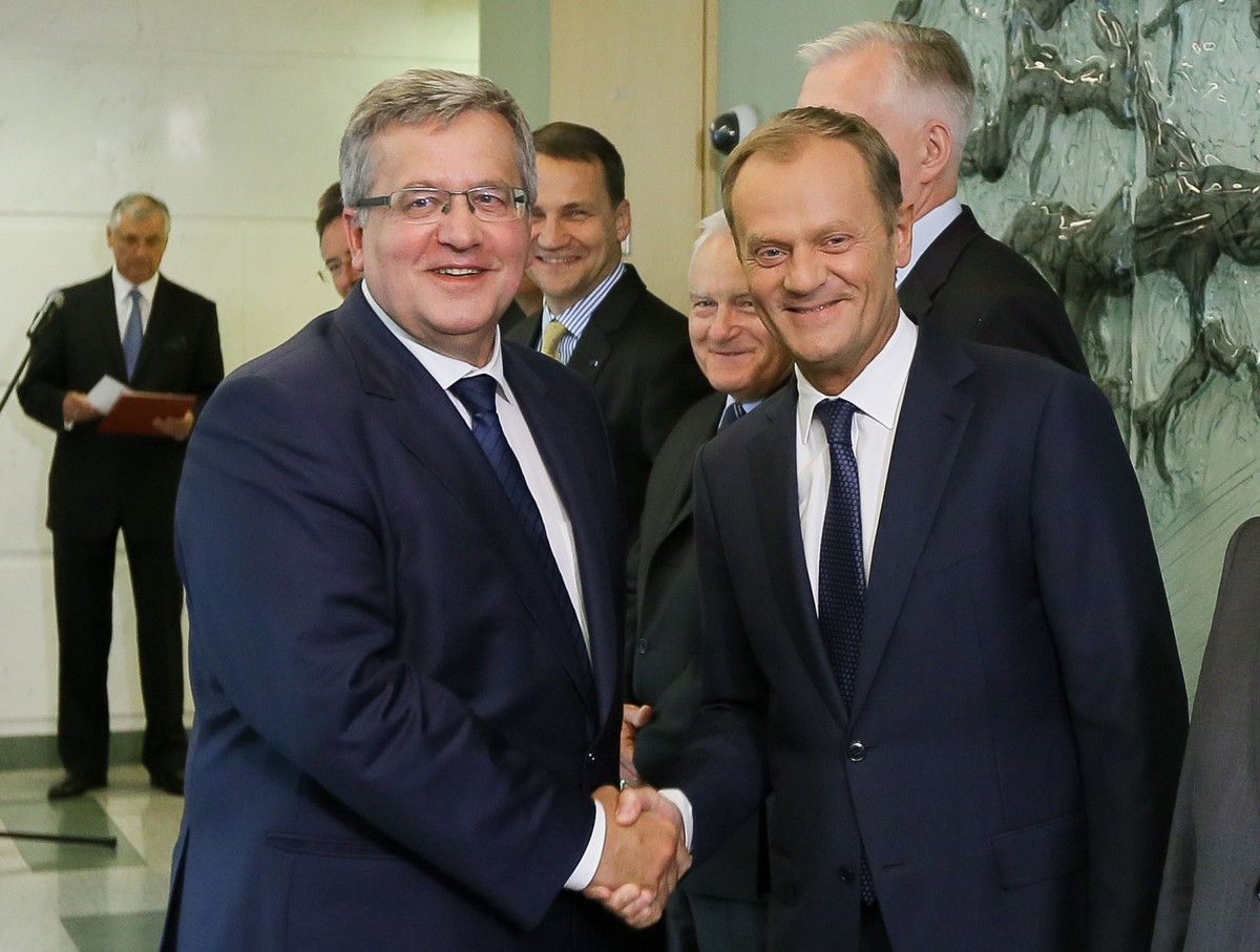 Bronisław Komorowski i Donald Tusk