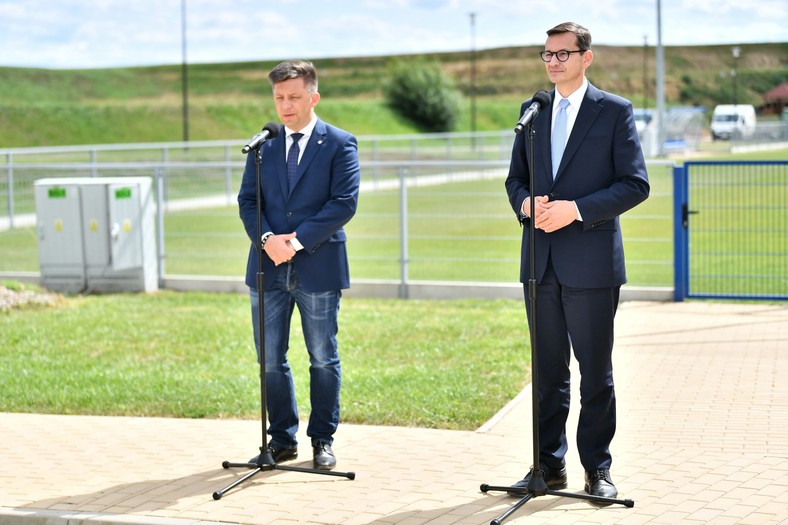 Michał Dworczyk i Mateusz Morawiecki.