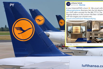 Lufthansa pokazała projekt nowego luksusowego odrzutowca. Kosmiczna cena maszyny