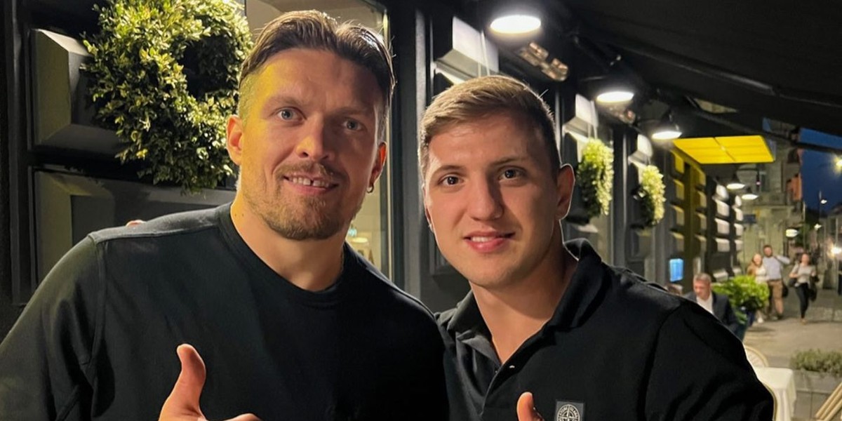 Ołeksandr Usyk i Fiodor Czerkaszyn.